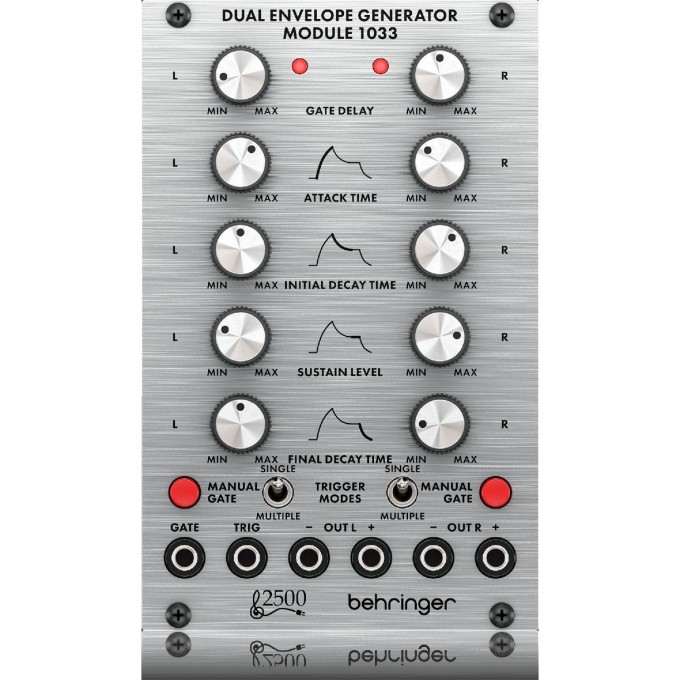Синтезаторы для электронной музыки BEHRINGER DUAL ENVELOPE GENERATOR MODULE 1033 86228