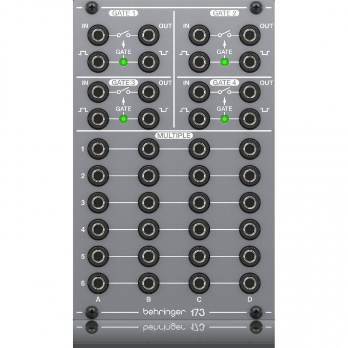Синтезаторы для электронной музыки BEHRINGER 173 QUAD GATE/MULTIPLES 86238